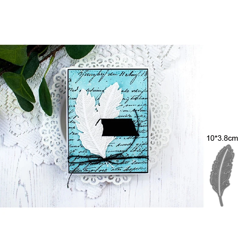 

1pcs Feather New Arrival 2022 Metal Cutting Dies Decoration DIY Scrapbooking Craft Stencils Embossing cut die