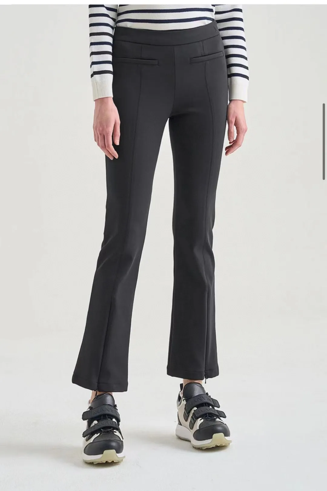 

Golf Women's Pants Fabric Wash Soft Elastic Slim Thick Versatile Fit Flare Pants