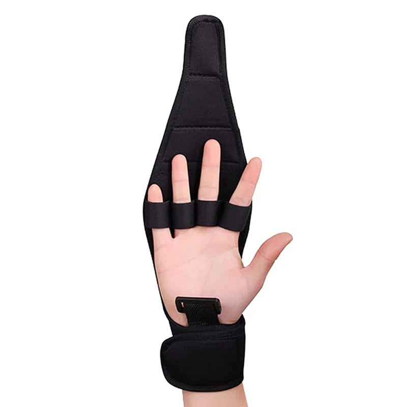 

Hot Fitness Finger Auxiliary Gloves Grip Finger Gloves Brace Elderly Fist Stroke Hemiplegia Hand Training Glove