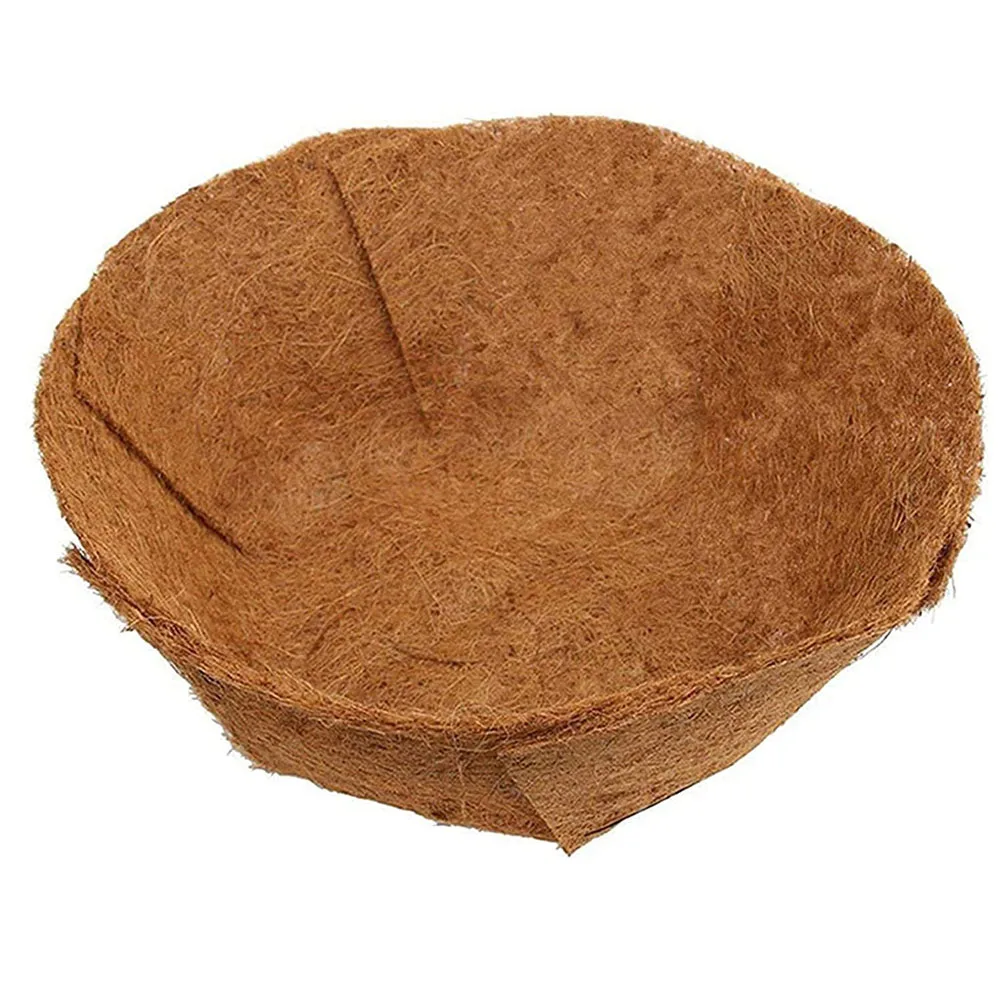 

Round Coconut Liner Basket Natural Coco Liner Replacement Wall Decoration Coconut Fiber Hanging Basket Liner For Garden