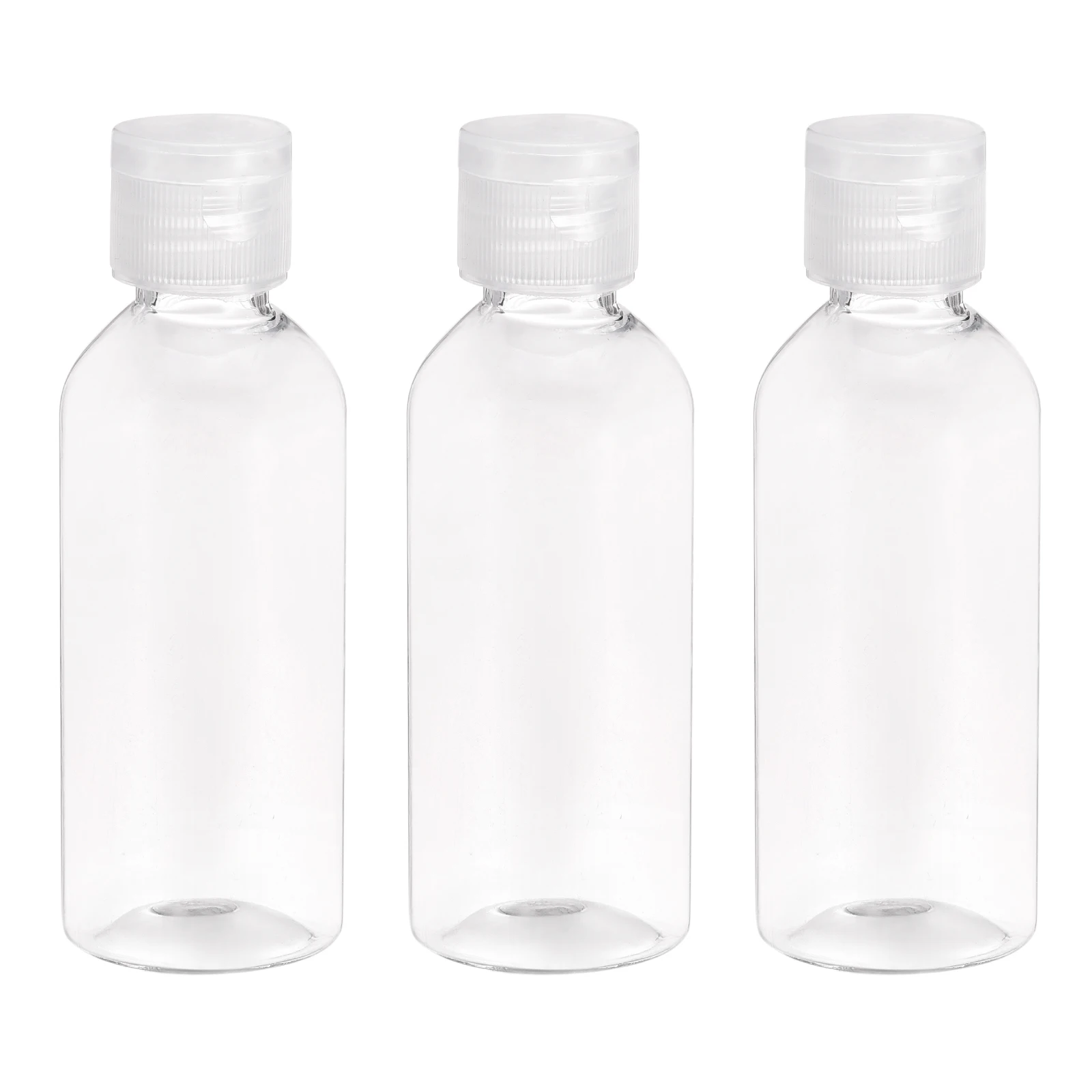

Uxcell Plastic Travel Bottles Empty Containers with Flip Cap for Hair Oils, Shampoo, Liquid, 80ml, Clear Pack of 12