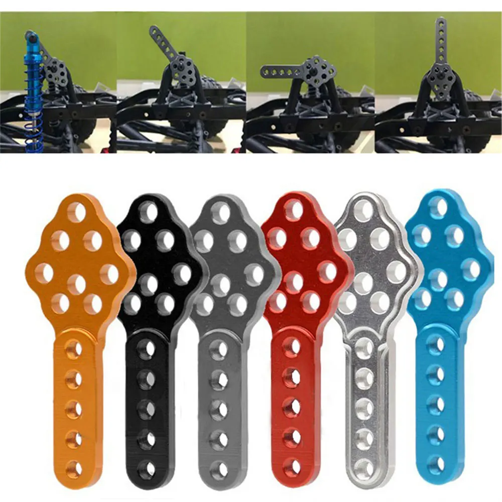

2PCS CNC Metal Shock Absorber Mount Adjust Height Angle Stand For Axial SCX10 90046 D90 D110 RC Crawler Car