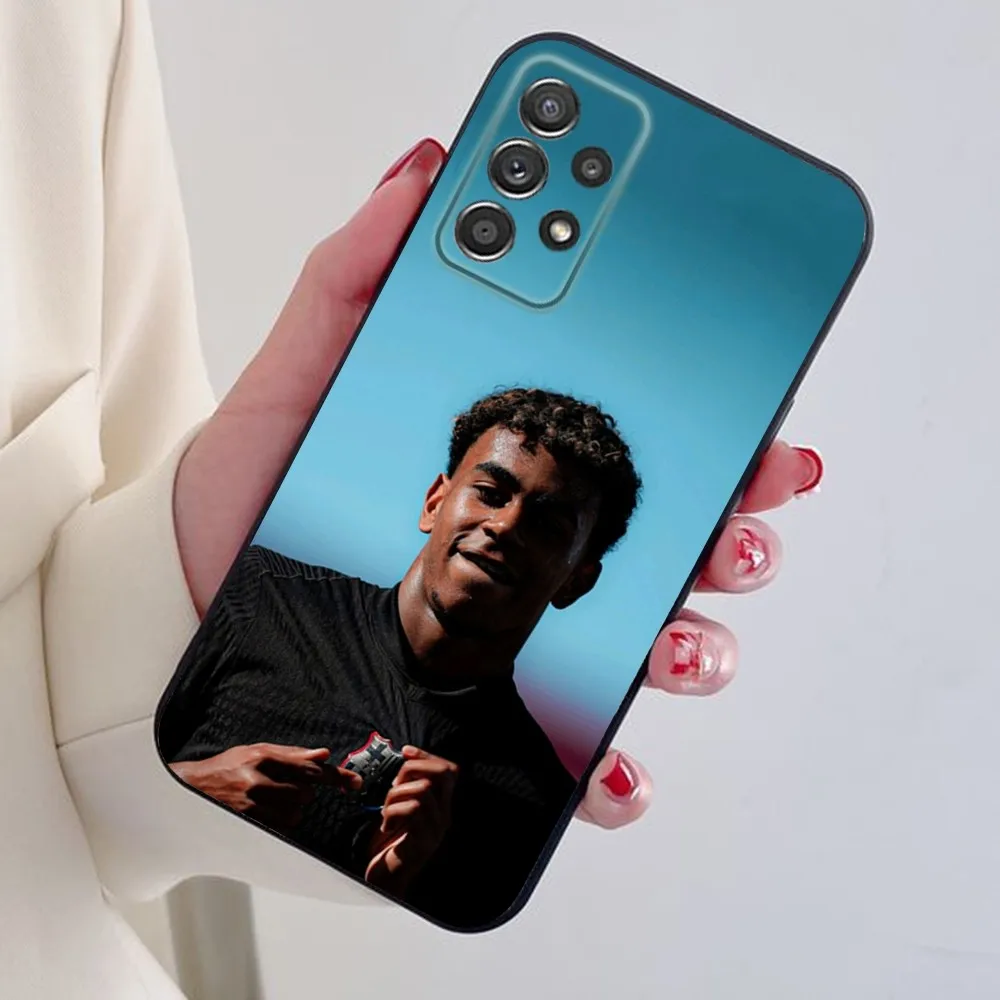 Чехол для телефона Football Star Samsung S24 S21 S22 S23 S30 Ultra S20 Plus Note 10 9 5G L-Lamine Y-Yamal Black мягкий
