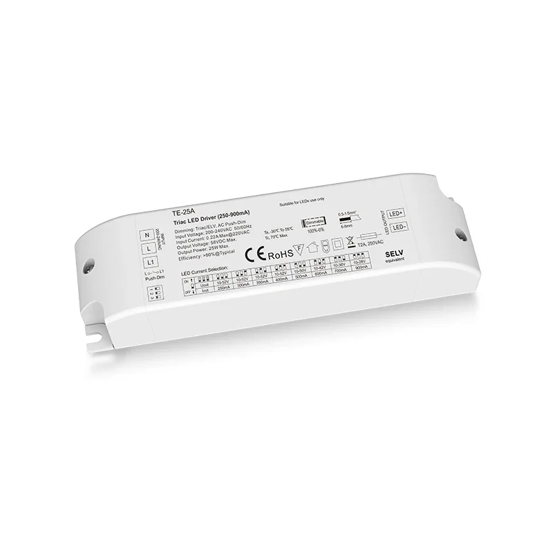 Светодиодный драйвер Skydance AC Push-Dim Triiac Dimming вход 200-240 В выход 1-36 Вт 150-1200 мА