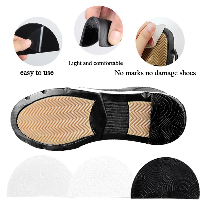 

Self-Adhesive Non-Skid Shoe Sole Pads High Heels Grips Cushion Pad Anti-Slip Odorless Rubber Sticker Protector for Shoes Bottom