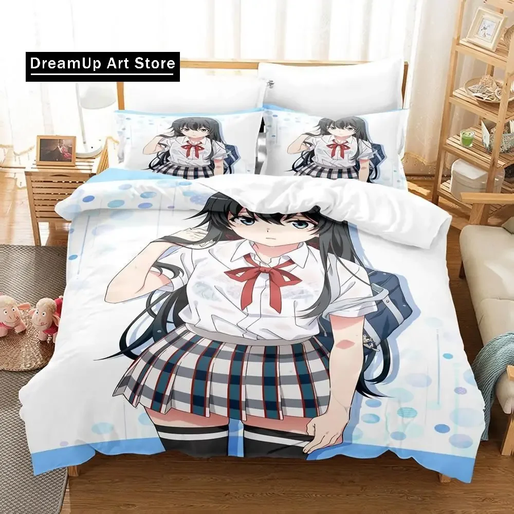 3d аниме My Teen Романтическая комедия SNAFU Комплект постельного белья Single Twin Full Queen King