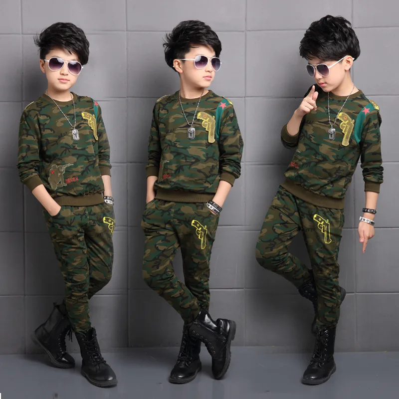 

Kids Tracksuit Autumn Camouflage Boys Clothes Sets Children Clothing for Boys 4 6 8 10 12 13 Years Boy Sport Suits Spring 2023