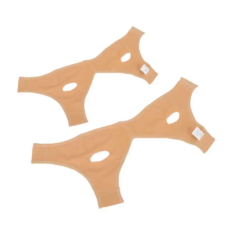 

Ватные палочки, ремешок для похудения лица, Мужской мягкий дышащий двойной редуктор подбородка, V-образный ремешок для лифтинга лица, для до...