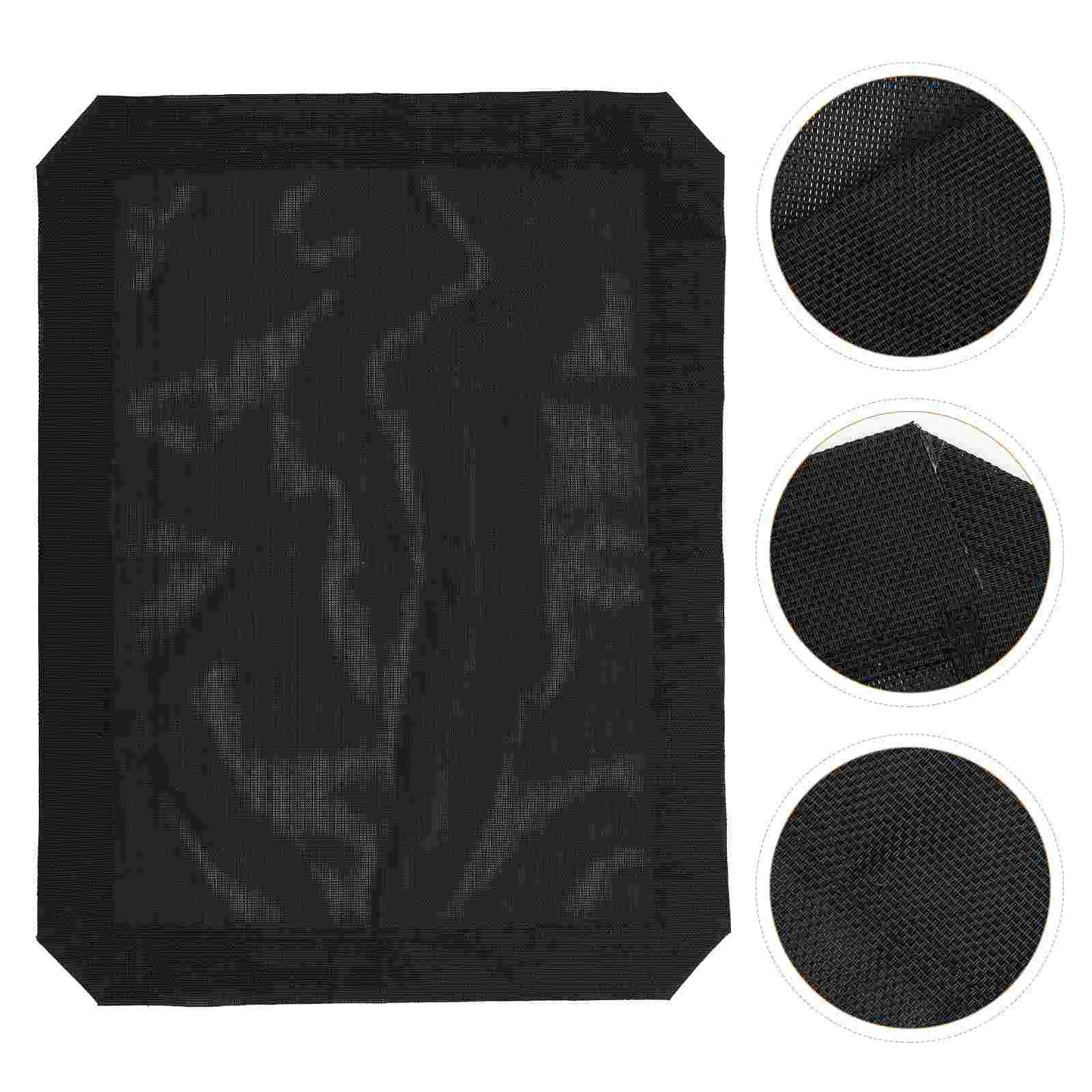 77x60x0.8cm Elevated Hammock Black Net Indoor Dogs