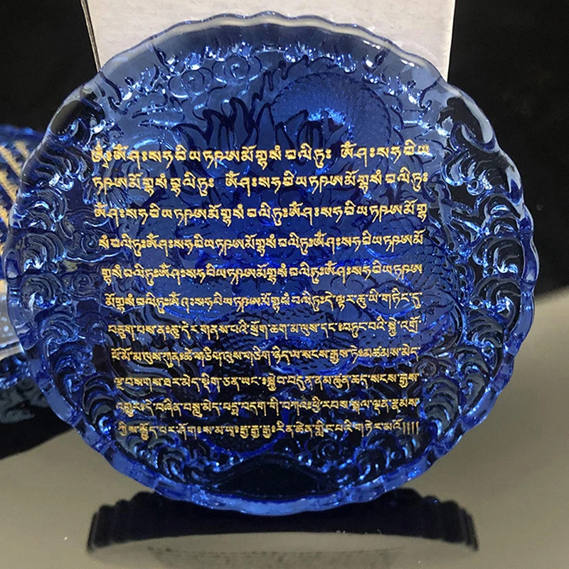 Хрустальная Фигурка Мантры King Dragon Mandalha Шестисимвол Счастья Bravery Ювелирные