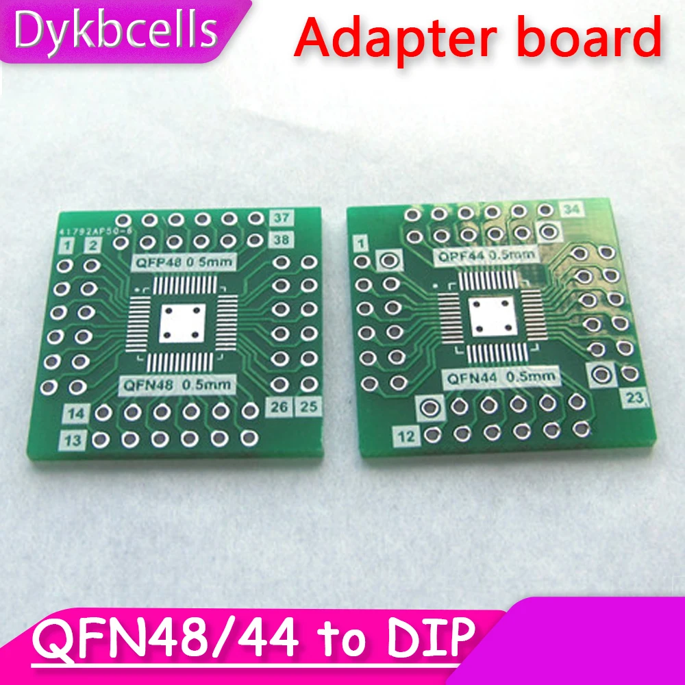 

Плата адаптера DYKB QFN44 к DIP44 QFN48 0,5 мм, патч QFP44 LQFP48 к встроенной вилке, 10 шт.