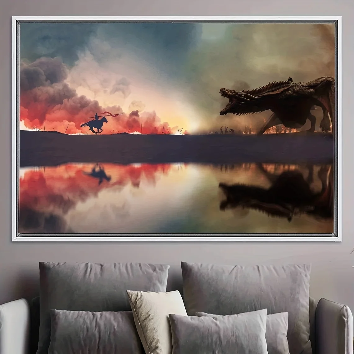 Плакат с играми металлических престолов