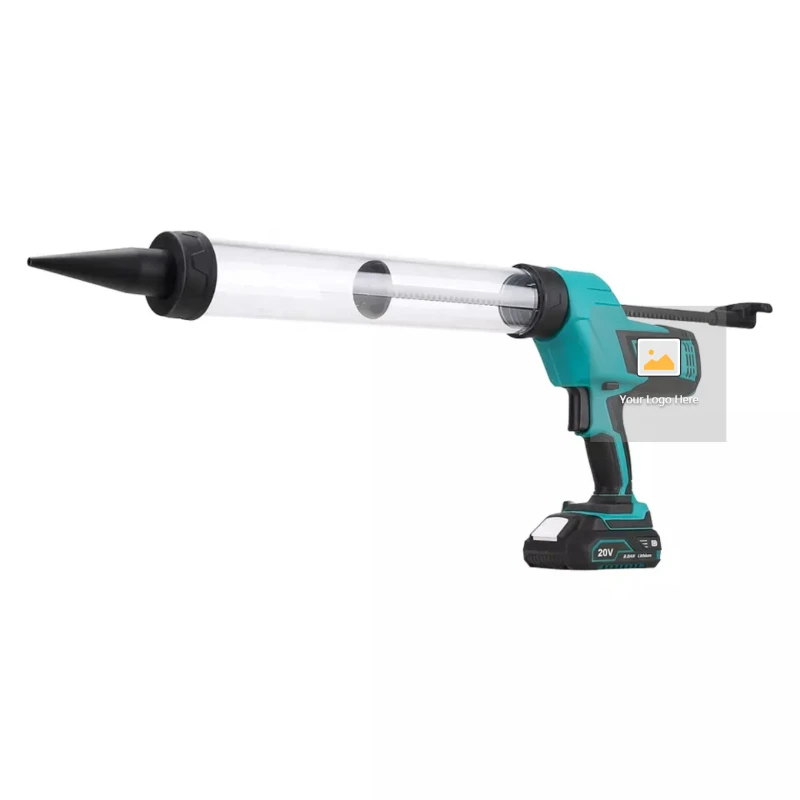 

LJX600ml Wholesale Battery Powered Anti-drip Sausage Sealant Use Cordless Caulking Gun Electric building construction tools