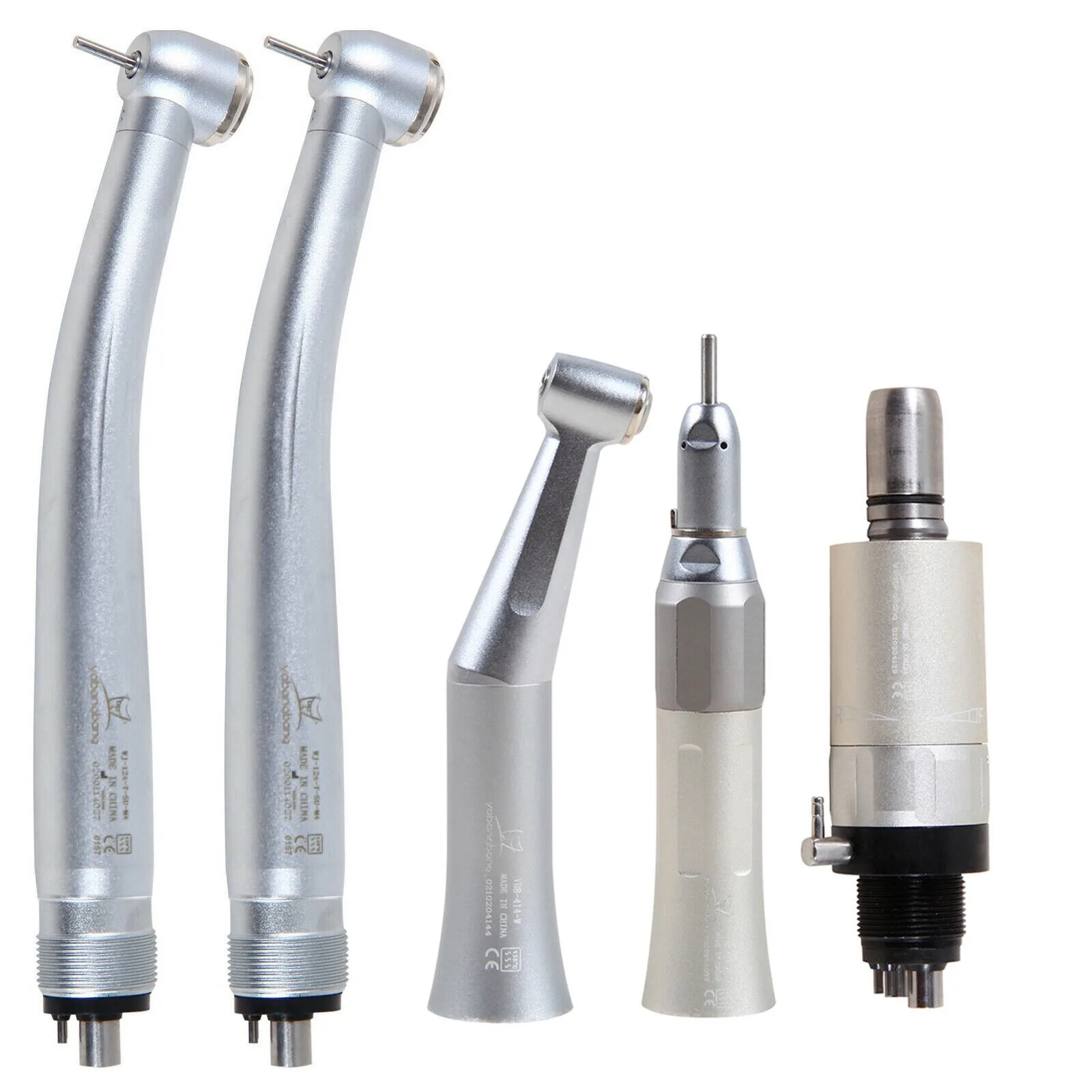 

Dental High Low Speed Straight Contra Angle Handpiece Air Motor Kit Push Button Turbine 2/4 Holes NSK Style