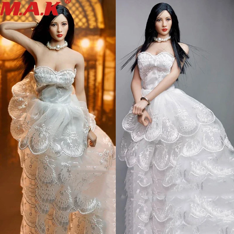 

1/6 Масштаб, женская голова, лепка, демоническая Охотница, голова, Длинные прямые/коричневые кудрявые волосы для 12 дюймов, фигурка Phicen HT