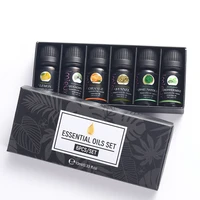 6pcs 1box 10ml plant aromatherapy essential oil set of 6 pieces essential oil single prescription essential oil oil solubility