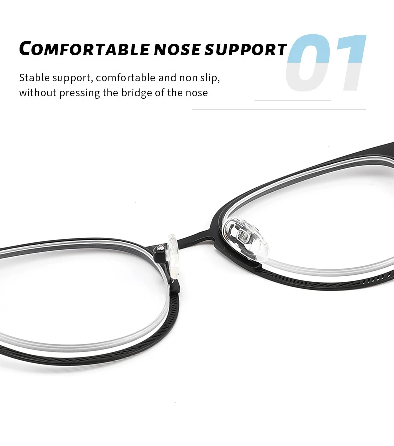 Оправа для оптических очков из нержавеющей стали мужчин и женщин очки высокого