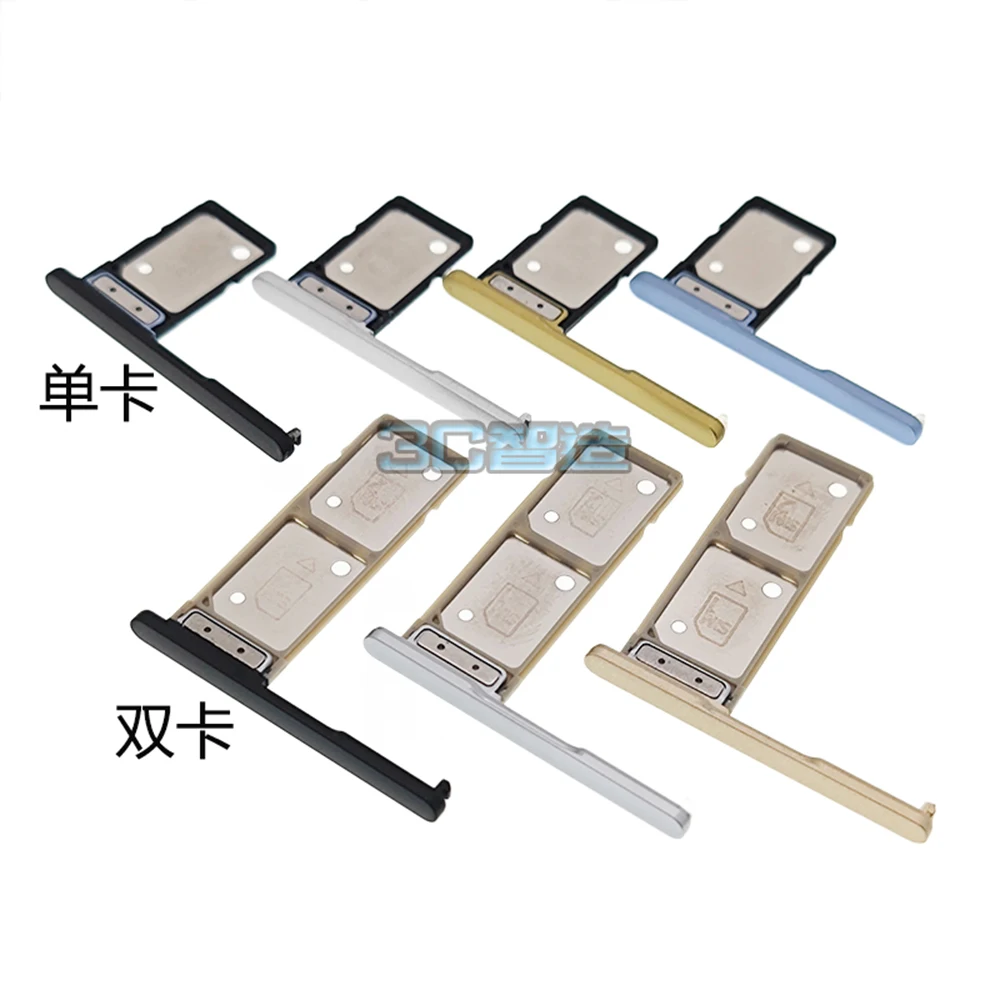 Dual&Single SIM Card Tray For Sony Xperia XA2 Ultra Dual H4213 Dual H4233 H3213 H3223 Flex Cable Holder Slot SD