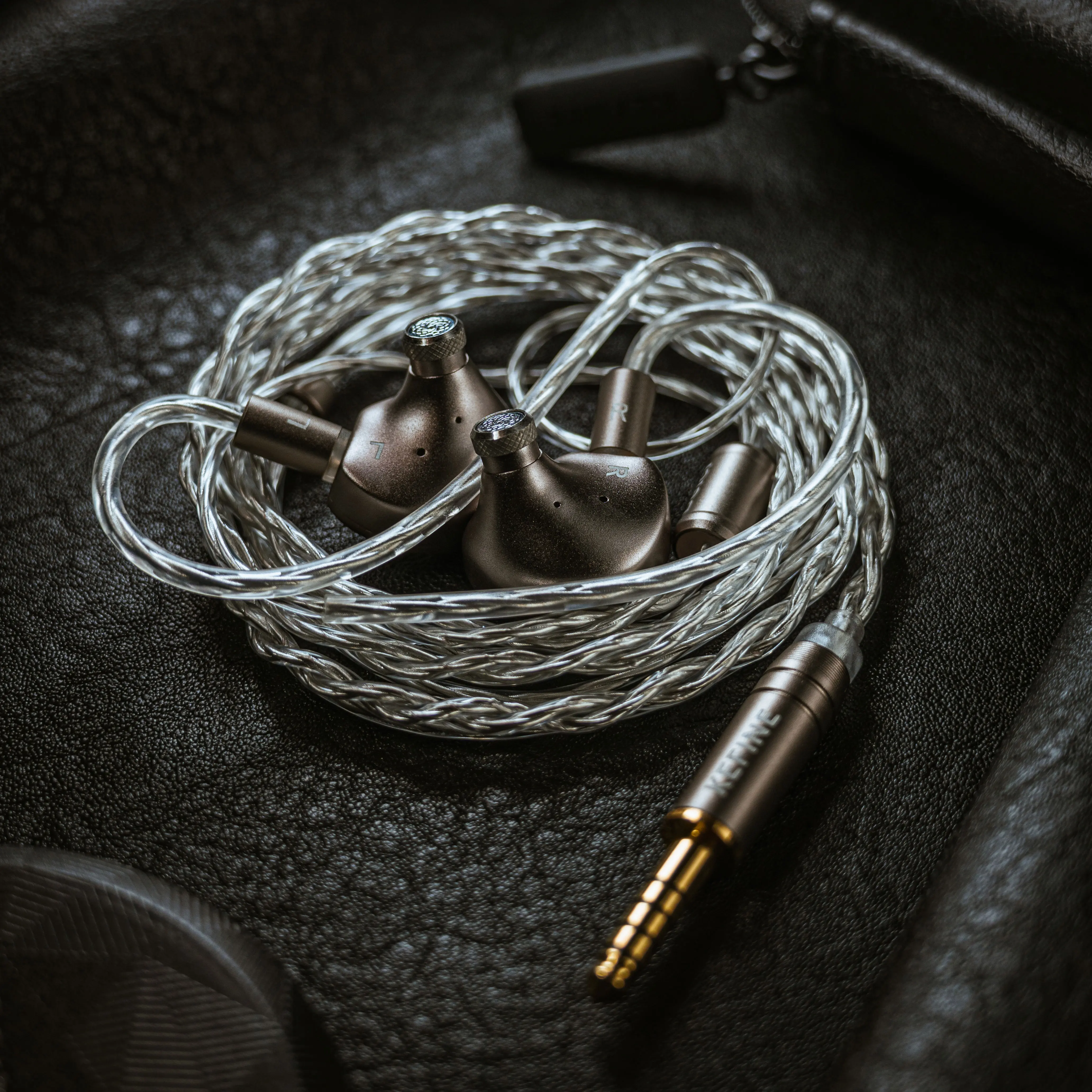 Фото ANGELEARS X Kefine IEMS Delci AE 10 мм DLC + PU Динамический драйвер с диафрагмой IEMs Hi-Fi I N-образные наушники с двумя стилями настройки №1