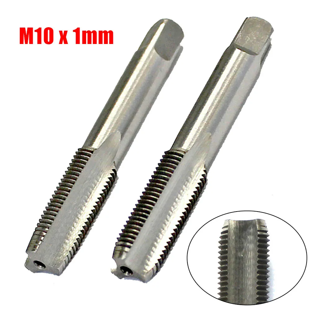 

2pcs HSS 10mmx1 Metric Taper And Plug Tap Right Hand Thread M10 X 1mm Pitch Thread Tap Pipe Thread Tap G Thread Tap Thread