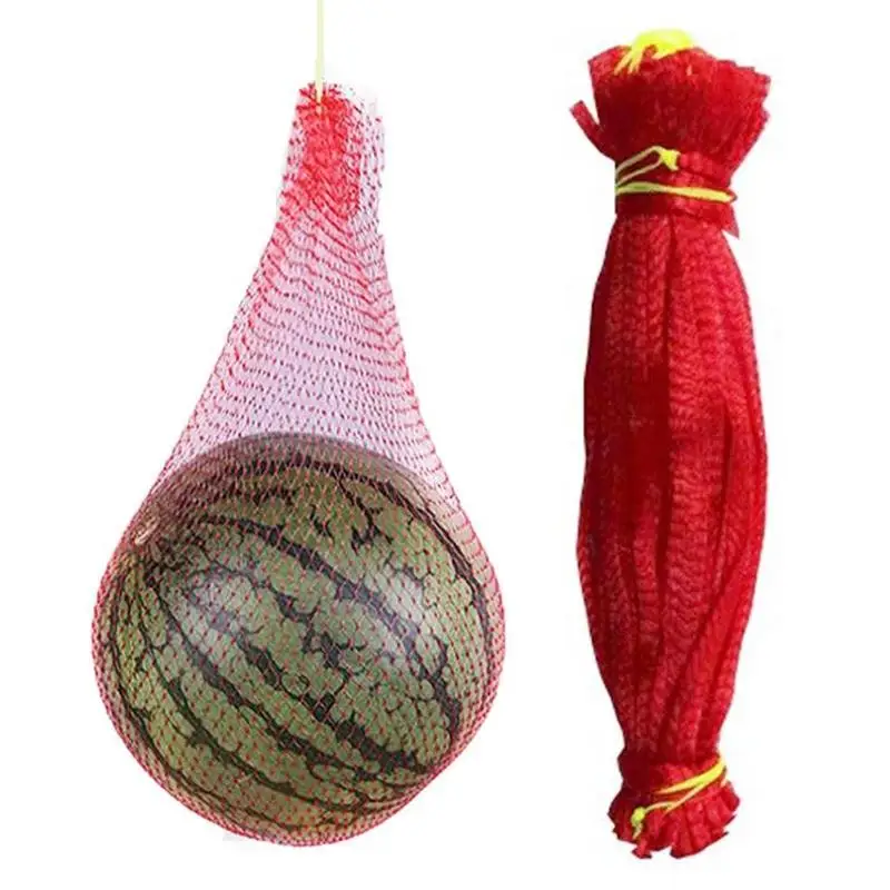 

100pcs Hanging Watermelon Mesh Bag Reusable Fruit Storage Net Bag For Melon Vegetables Crab Shellfish