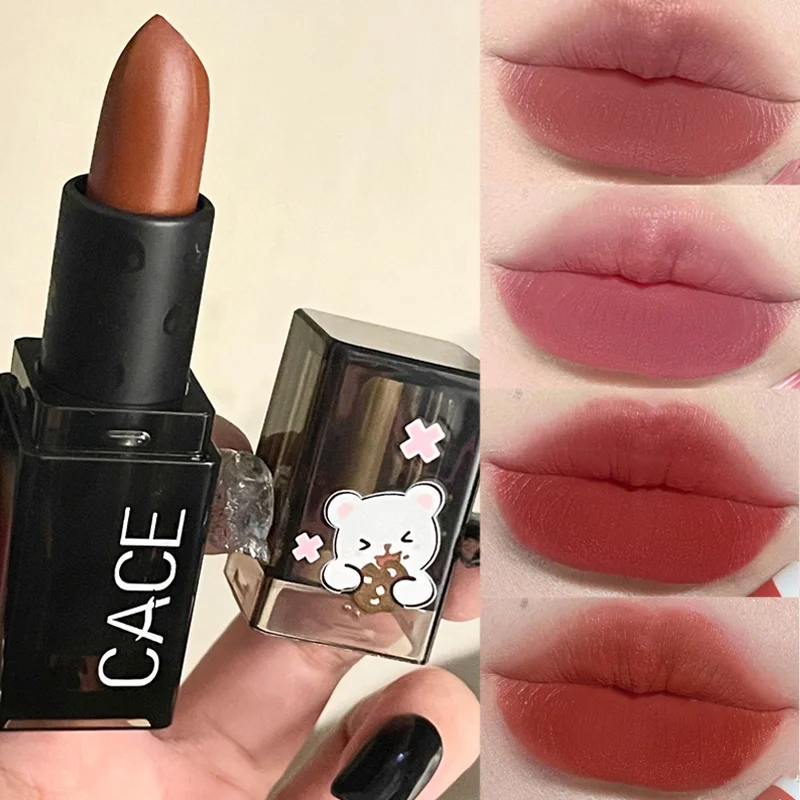 

4 Colors Matte Velvet Lipstick Waterproof Long Lasting Not Dry Red Cute Lip Gloss Non-Stick Cup Lip Mud Blush Makeup Cosmetics