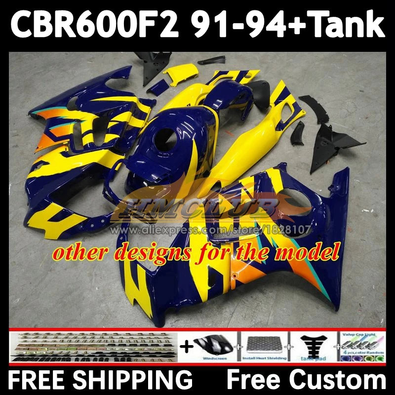 Фото Кузов + бак для HONDA CBR600 CBR 600F2 600 F2 FS 55No.8 заводской синий CBR600F2 91 92 93 94 CBR600FS 1991 1992 1993 1994 Обтекатели №4