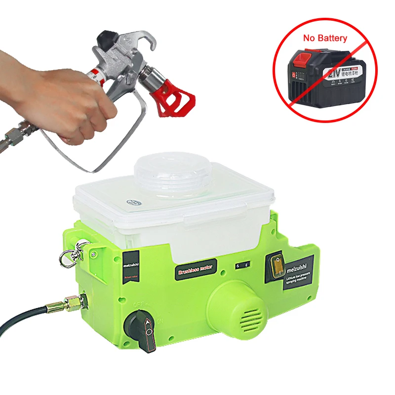 Портативный рюкзак, ручной безвоздушный распылитель, литиевая батарея, профессиональный распылитель краски высокого напряжения, безвоздушный распылитель краски