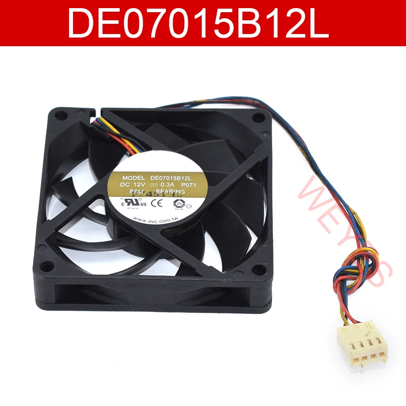 Подлинный новый вентилятор охлаждения с шарикоподшипником для AVC DE07015B12L DC 12V 0.3A