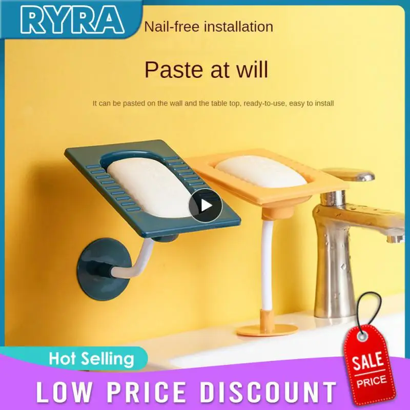 

Wall Mounted Soap Box Wall Mount Flexible Hose Can Be Adjusted Arbitrarily Soap Holder Not Afraid Of Dampness Clean And Hygienic