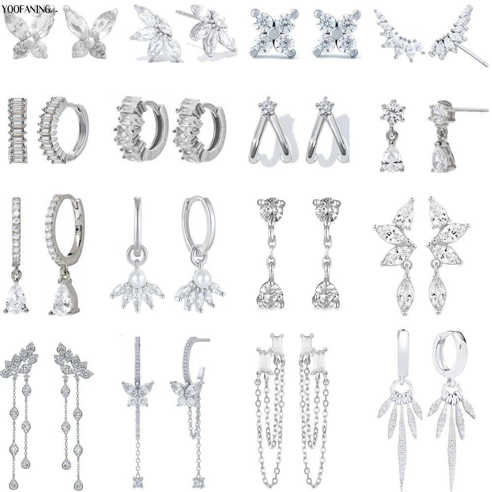 Иглы для ушей из стерлингового серебра 925 пробы высококачественные серебряные