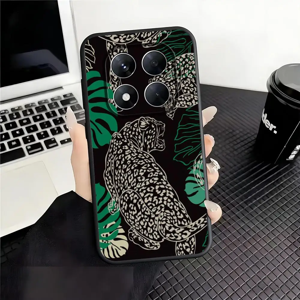 Фото Чехол для телефона Brand Tiger Leopard Richmond Finch, мягкий черный чехол для Redmi Note15 11 12 13 14Pro Plus S 5G 14C A3 №4