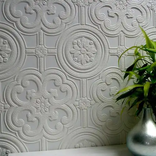 

Egon Paintable Textured Vinyl Wallpaper for Bedroom Kitchen Home Decoration