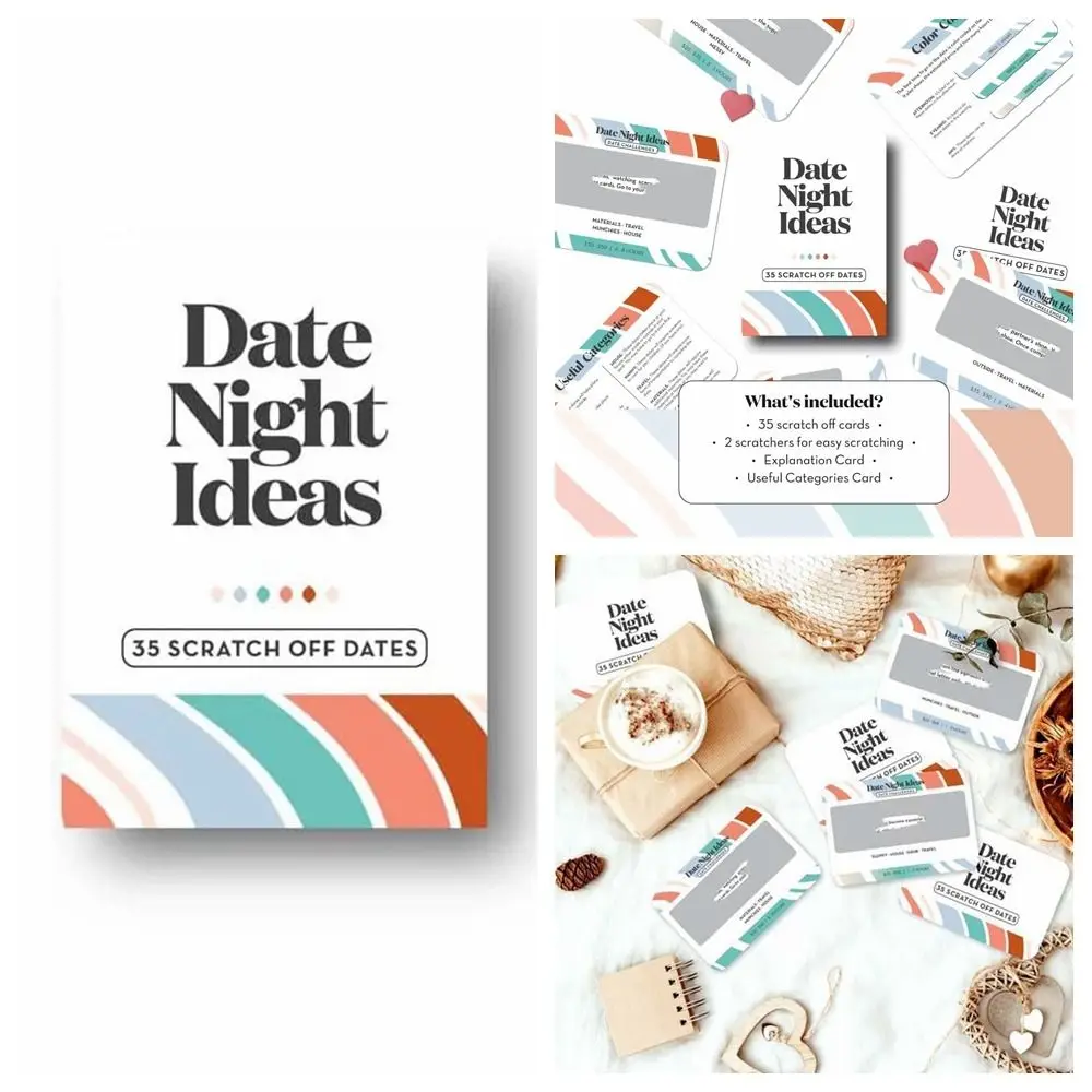 

Date Night Ideas Dating Scratch Card Date Night Box Role-playing Games Couples Scratch Card Game Adventurous Card English