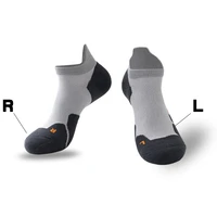 mens basketball sport socks acetate half cushion mesh breathable socks high quality arch support cycling running ankle socks