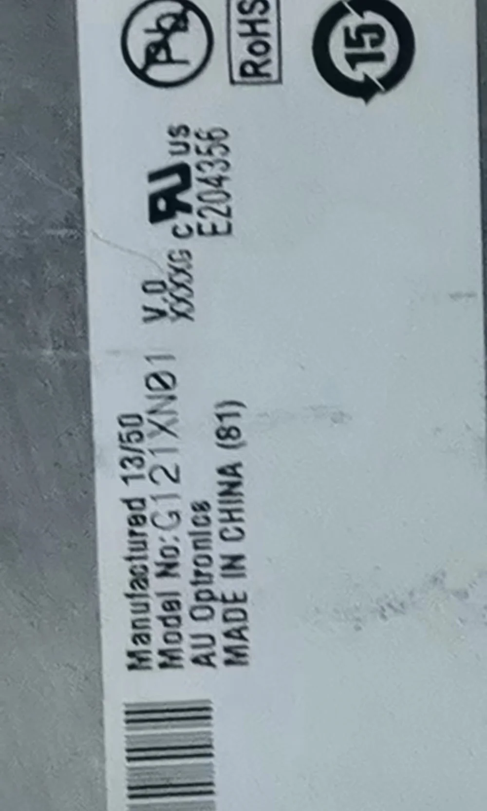 ЖК-экран G121XN01 V.0