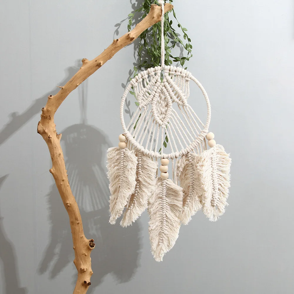

Dream Catcher Wall Hanging Hand Knitting Ornament Hanging Decor Room Decor Nordic Decor Bedroom Decor Wedding Decor