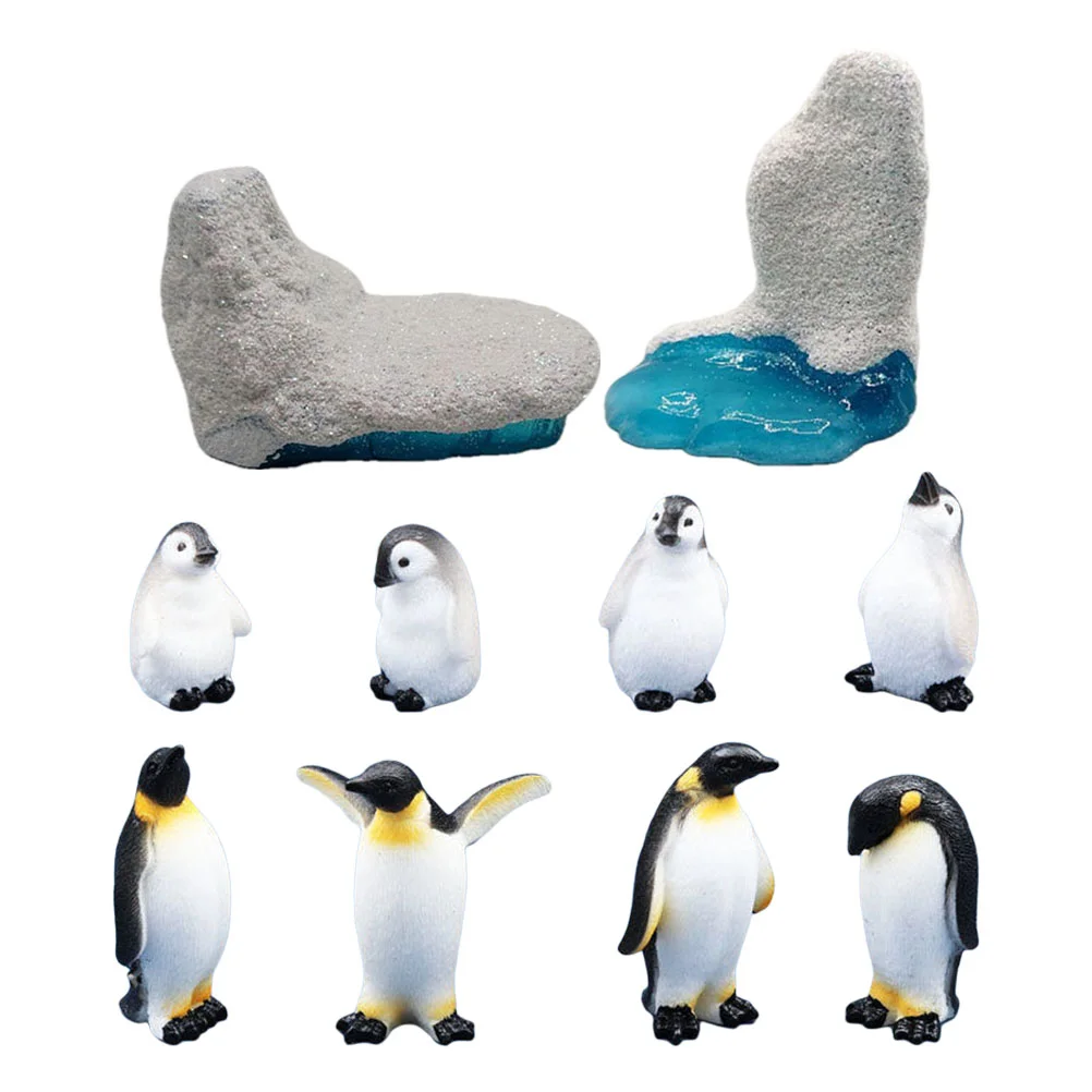 

Penguin Figurines Animal Animalsmodel Statue Miniature Mini Figurine Ocean Figure Ornament Arctic Figureslandscape Realistic