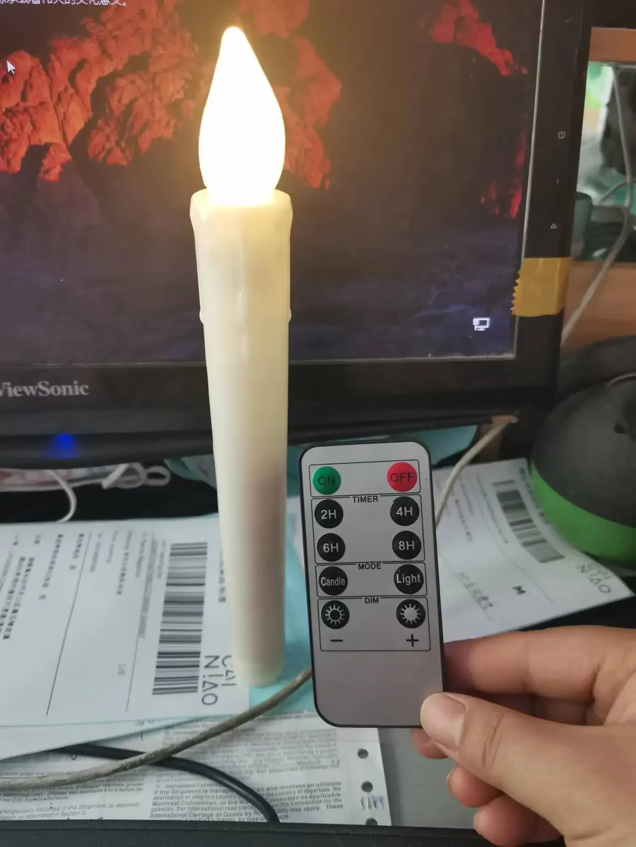 

Свечи светодиодные без пламени, 50 штук, церковная лампа для свадьбы, свадьбы, Рождества, декор для ужина