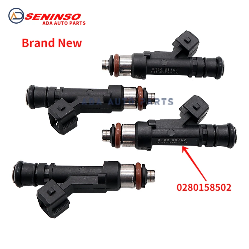 

4PCS Brand New 0280158502 For Lada 110 111 112 1.5L 1.6L VAZ-2111 VAZ-21124 VAZ-21114 Fuel Injector 1-Year Warranty High Quality