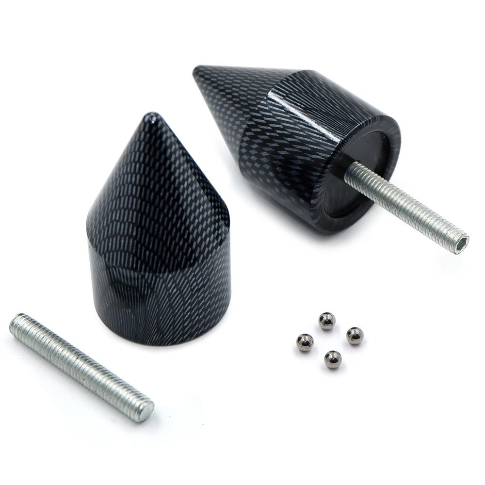 

Aftermarket Free Shipping Motorcycle Parts Carbon Spike Bar Ends Handlebar End Caps for Suzuki Hayabusa GSX1300R 1999-2012