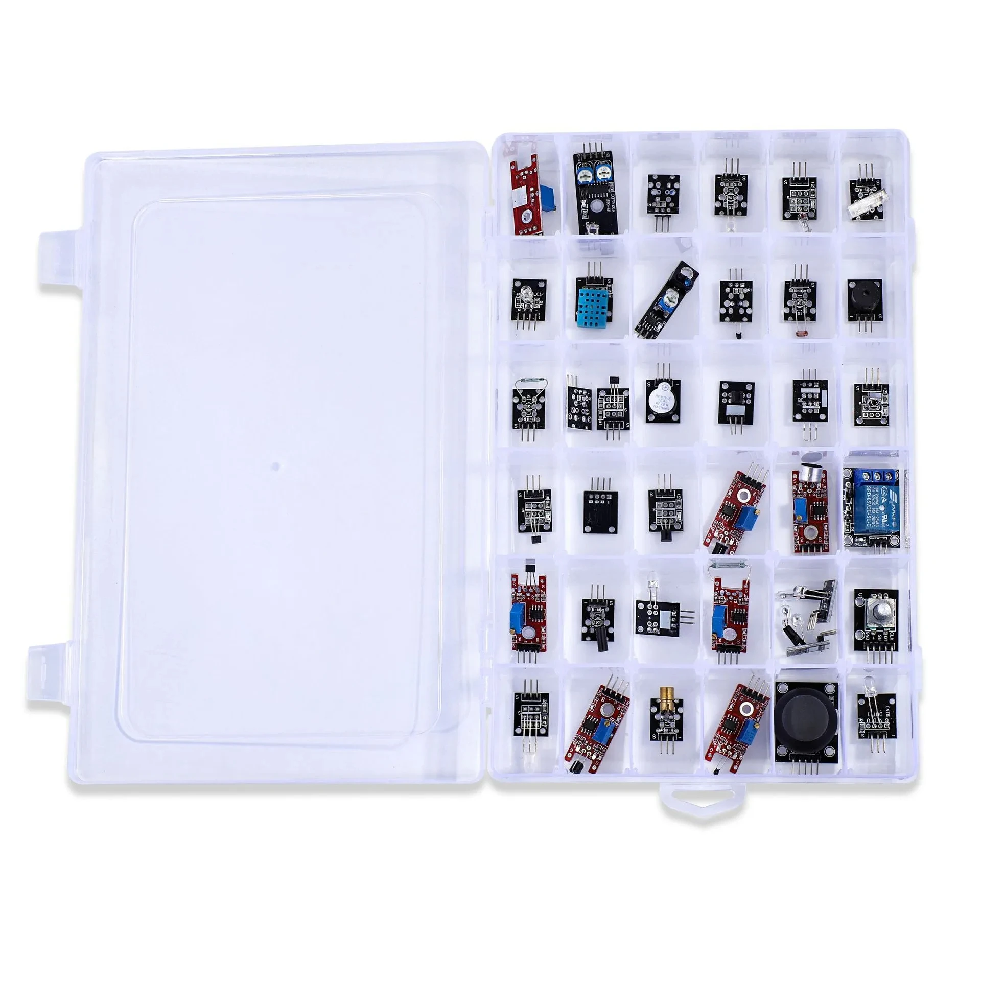 

37 in 1 Sensor Module Robot Project Arduino DIY UNO R3 MEGA2560 Entry Kit Without Box