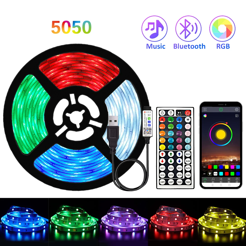 Rgb-Лента светодиодная неоновая с поддержкой Bluetooth, USB 5050