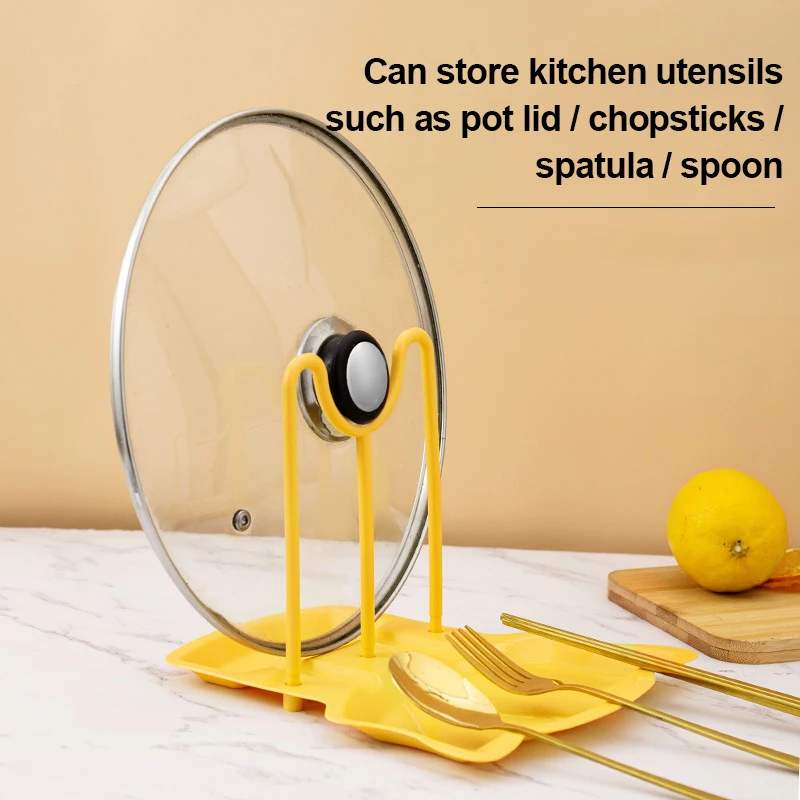 

Home Kitchen Kitchen Storage Rack Keep Counters Clean Punch-free Kitchen Shelves Accessories Tools Spoons Pad Bracket
