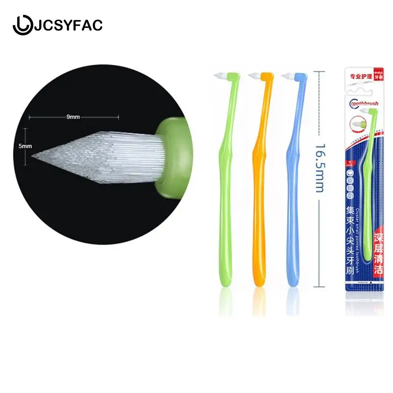 

1PCS Orthodontic Toothbrush Soft Hair Correction Clean Teeth Gap Floss Hygiene Teeth Braces Opsigenes Cleaning Tool