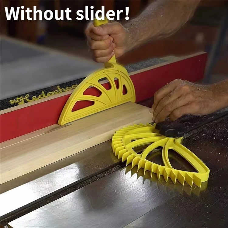 

Толкающий блок, регулируемая направляющая по дереву, безопасный инструмент для настольных пил, фрезерных столов и фуражеров, смещенная ручка, толкатель