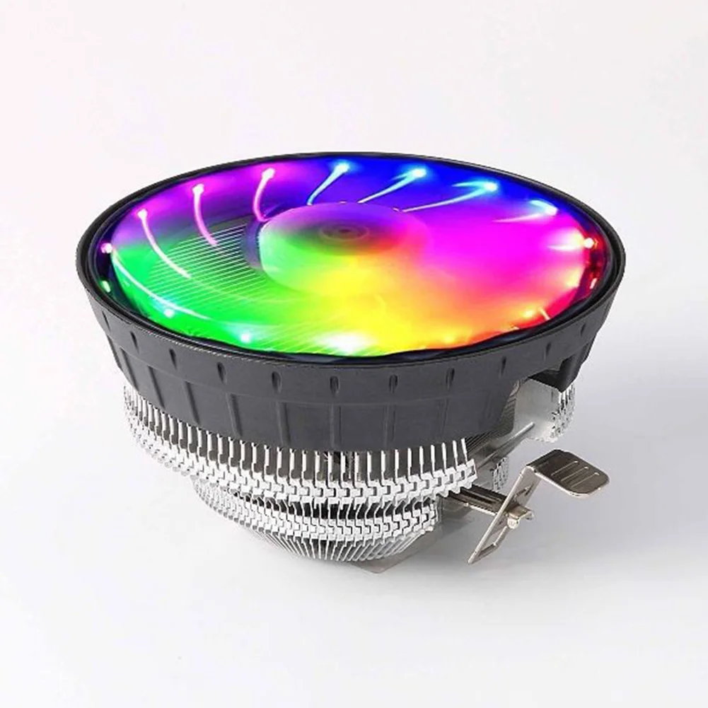 

LED CPU Cooler Cooling CPU Fan 3 Pin PC Computer 120mm Fan Radiator For Intel LGA 1156 1155 1151 1150 775 AMD AM3 AM2+ FM2 FM1