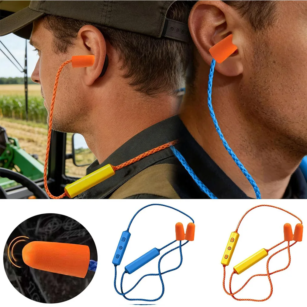 Фото Новые Bluetooth-наушники с шумоподавлением для работы, защита слуха, проводные наушники для строительных площадок и шумных мест №3