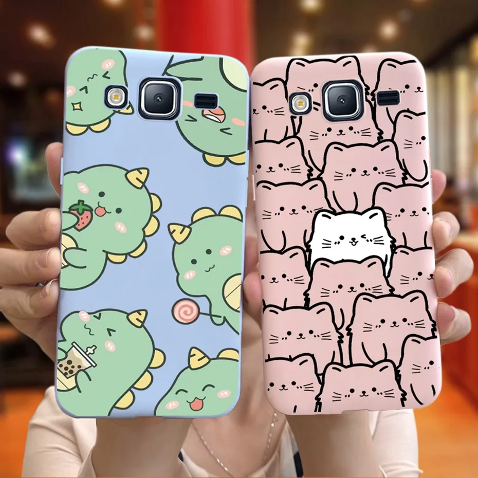 Мультяшный чехол для Samsung Galaxy J5 2015 / 2016) милый мягкий силиконовый карамельных