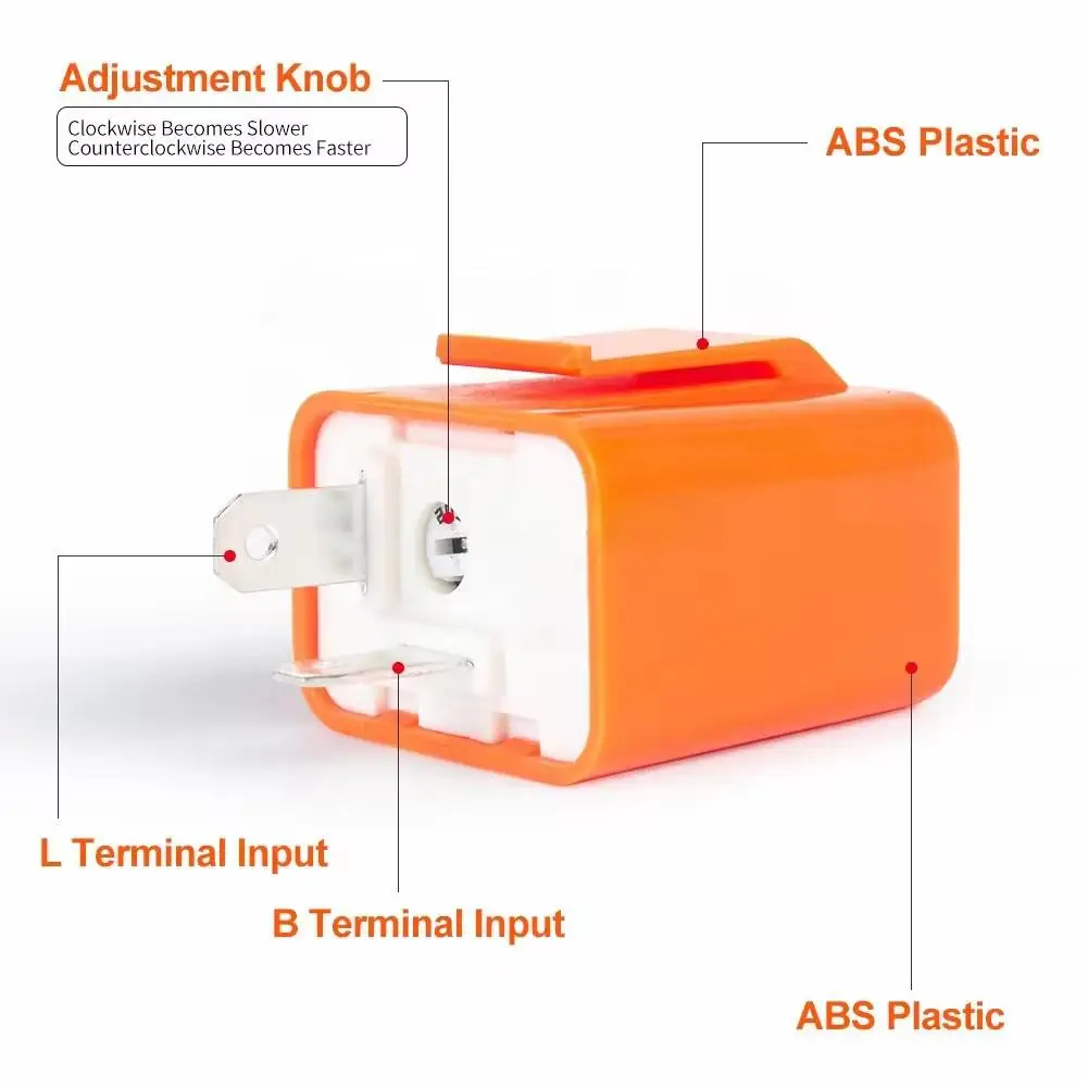 Реле для поворота с двумя контактами Регулируемая частота квадратный релейный